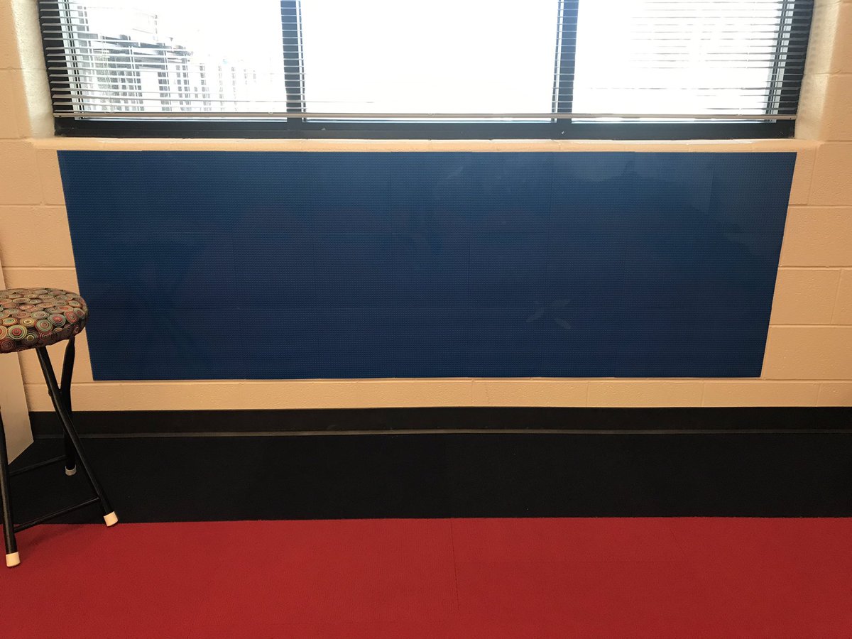 Mrs. Hudson made my LEGO wall dreams come true! ❤️ Can’t wait to see what our huskies create! #huskiesinthelibrary #teamworkmakesthedreamwork