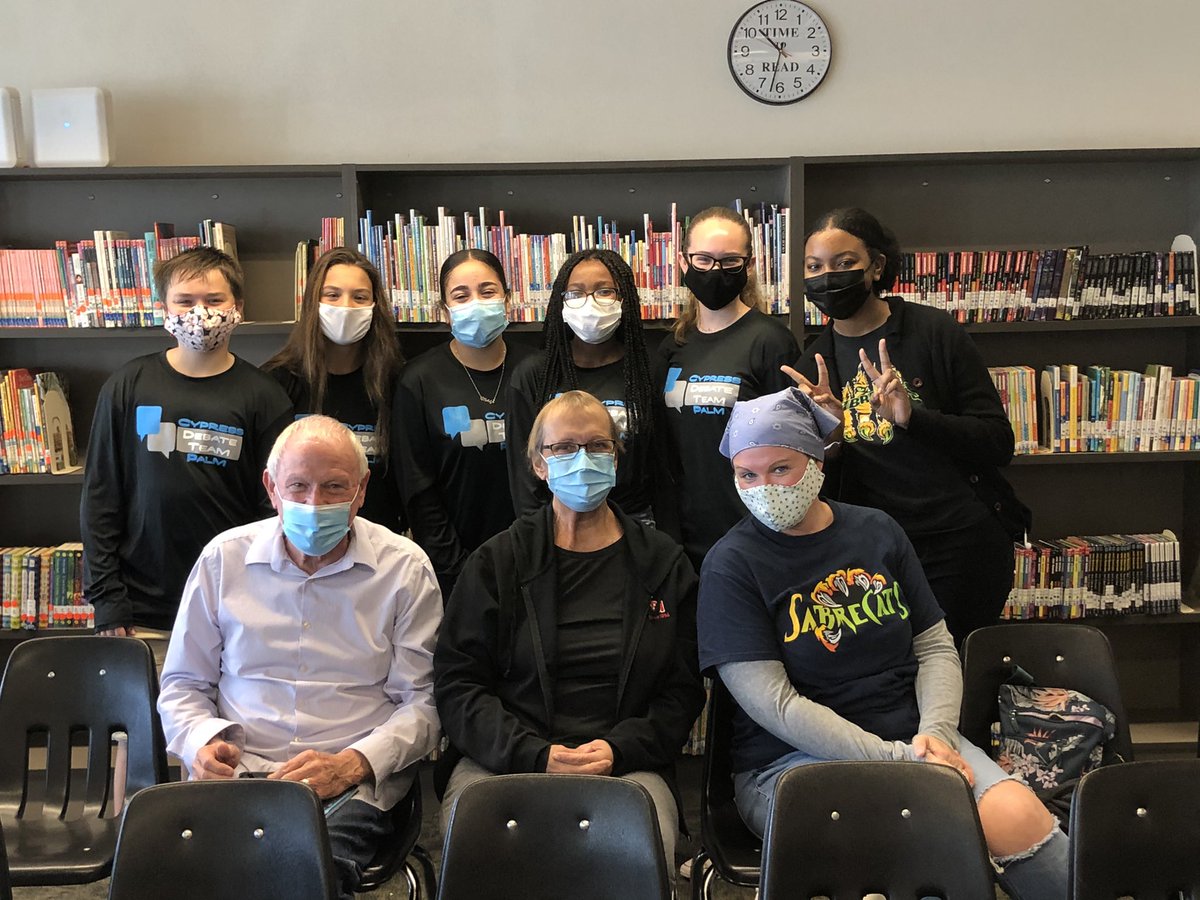 msthomasccps's tweet photo. After a great first debate against Golden Gate, the @CypressPalm Sabrecats bring home another win! The fans went wild! https://t.co/bpTIb0k8fs