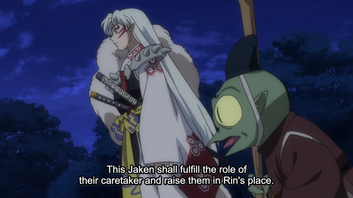 "This Jaken"?So, you're saying there have been other Jakens who have served Sesshomaru before?Interesting.  #YashaHime