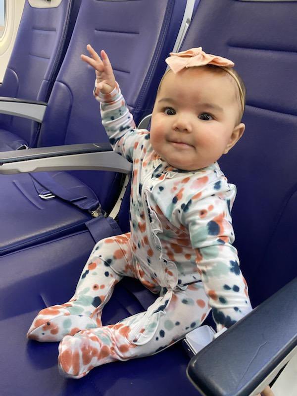 Brightening up your timeline with photos of Palmer’s first flight this morning. She absolutely LUVed it! Future <a href="/SouthwestAir/">Southwest Airlines</a> crew member on board. ✈️💙❤️💛 

<a href="/PatrickJHodgson/">Patrick J Hodgson</a> <a href="/kilbis1/">Catherine Hodgson</a>