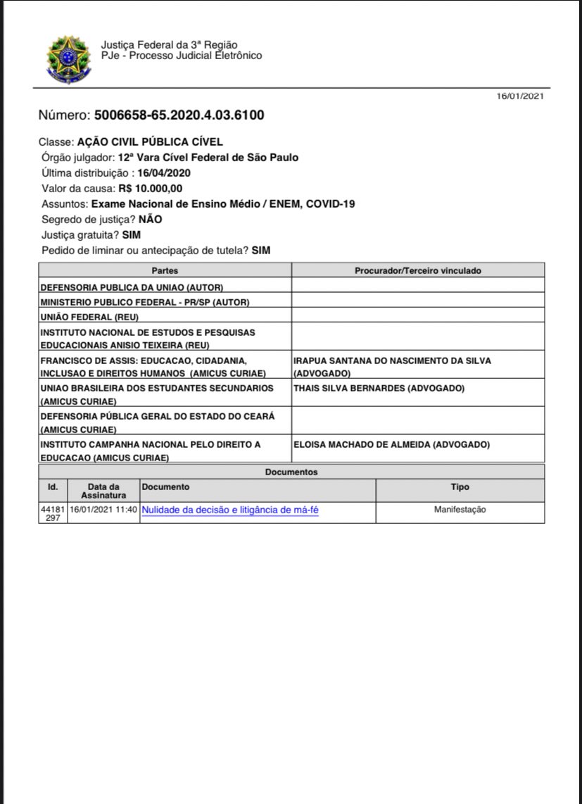 ubesoficial's tweet photo. 🚨URGENTE🚨

A UBES, União Brasileira dos Estudantes Secundaristas, junto com outras entidades da educação e a Defensoria Pública da União acabam de entrar com mais um pedido pelo Adiamento do Enem! #AdiaEnem 

ADIA ENEM ULTIMATO https://t.co/pCFsVzML7o