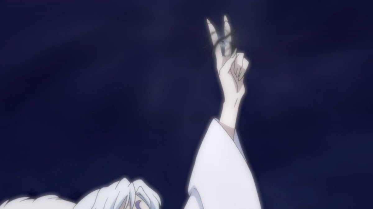 Or rather, this is the part in which they both get sucked into the Black Pearl.They haven't been seen or heard from ever since, but InuYasha and Kagome are still pretty much alive.  #YashaHime