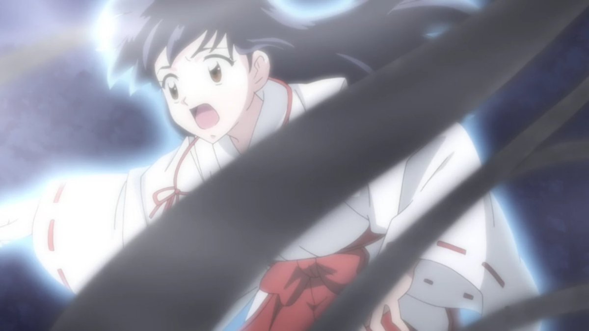 Or rather, this is the part in which they both get sucked into the Black Pearl.They haven't been seen or heard from ever since, but InuYasha and Kagome are still pretty much alive.  #YashaHime