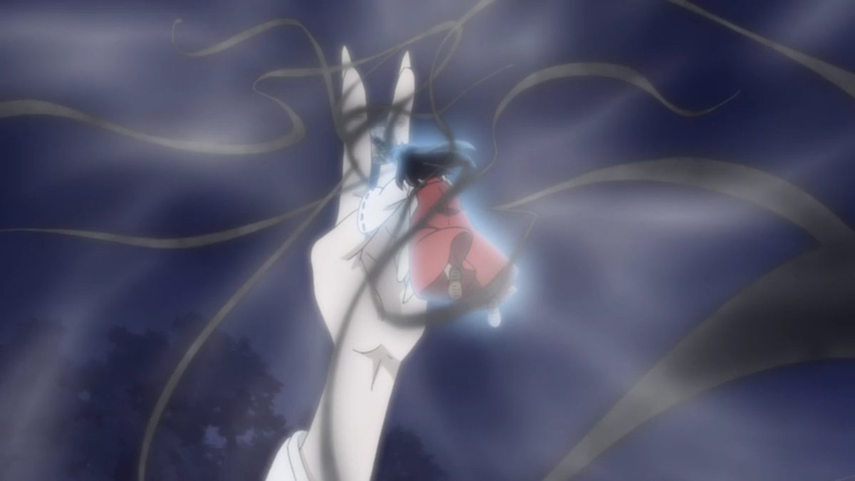 Or rather, this is the part in which they both get sucked into the Black Pearl.They haven't been seen or heard from ever since, but InuYasha and Kagome are still pretty much alive.  #YashaHime