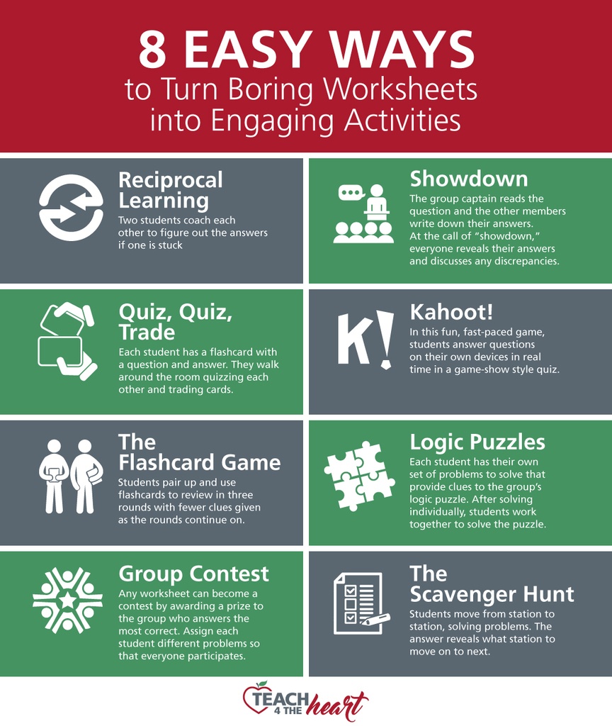 TCEA's tweet photo. Discover seven easy ways to turn your existing (boring) worksheets into engaging activities that will grab and keep your students’ focus.

https://t.co/ZYfwQpa0Gf  @LindaKardamis #edtech #teachchat #k12 https://t.co/P0AzpdYsJE