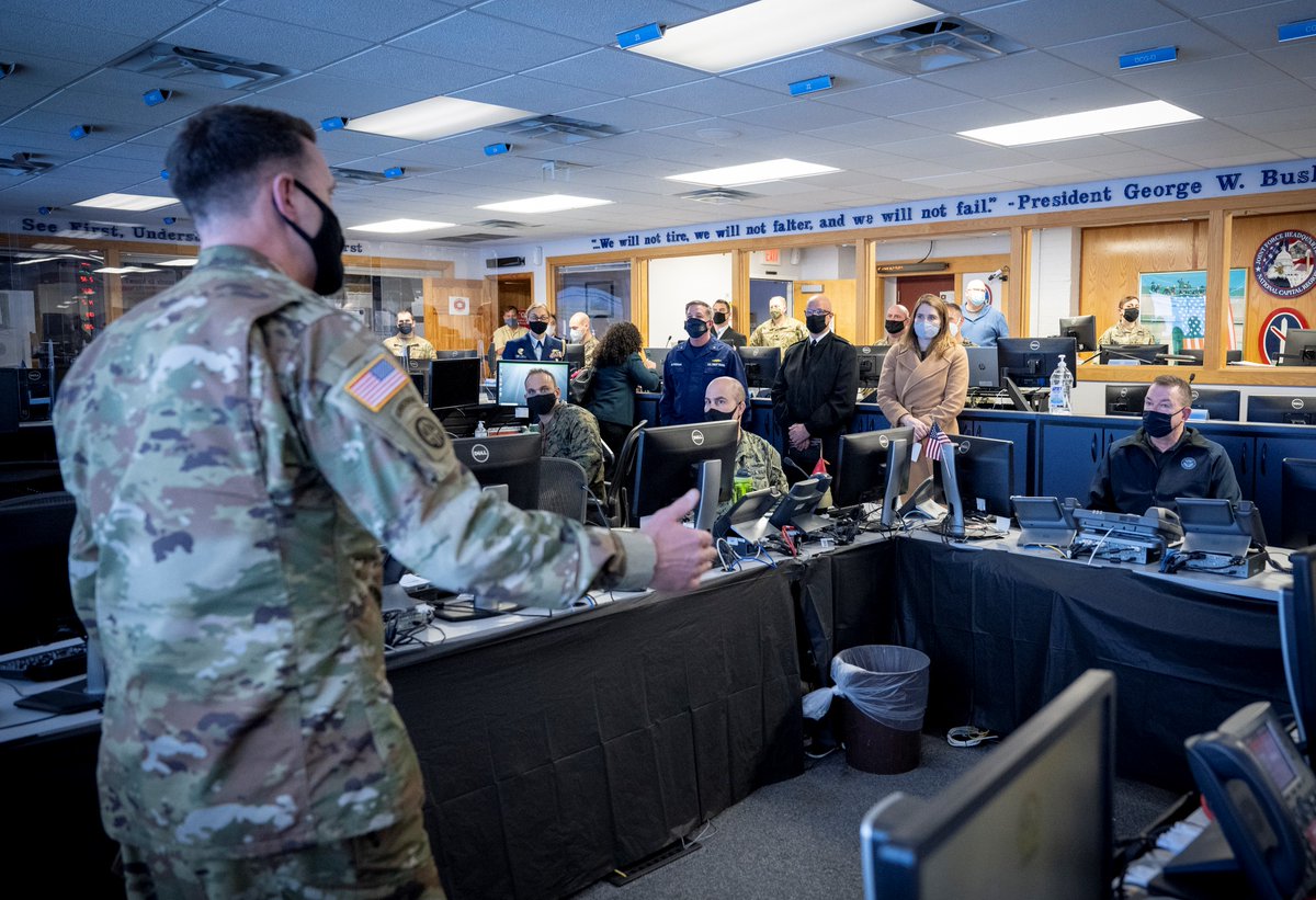 Yesterday Acting Secretary Gaynor toured the Joint Task Force National Capital Region Operations Center at #FortMcNair & met with @DeptOfDefense leaders on #InaugurationSecurity. They are ready to respond to potential issues and disturbances as quickly as possible.