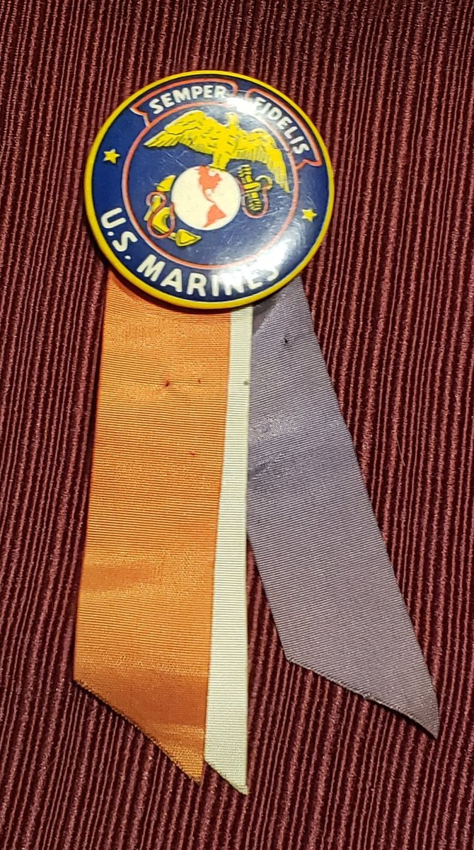 atticesoterica's tweet photo. Vintage Semper Fidelis U.S. Marines Pin With Red White And Blue Ribbon https://t.co/IzYIUtQJfb #AtticEsoterica #Etsy #Vintage #Antiques #Collectibles #MilitaryPin https://t.co/FMA4tYx4Sw