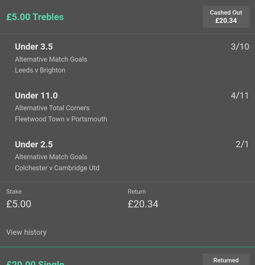 Ryancraggy's tweet photo. @TheStatmantips Quality stuff again cashed out with 5 mins left to go but ready for tonight now lets goooooooo https://t.co/H3AaXMiBqc