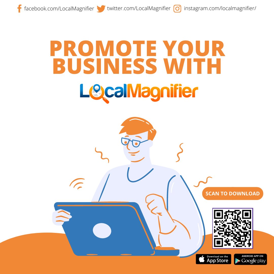 LocalMagnifier's tweet image. Are you a small business owner? You want to promote your business but do not know where to start? You can market your business through #LocalMagnifier . DOWNLOAD #LocalMagnifier NOW to find out more.

#smallbusiness #smallbusinessowner #businessowner #community #promotebusiness