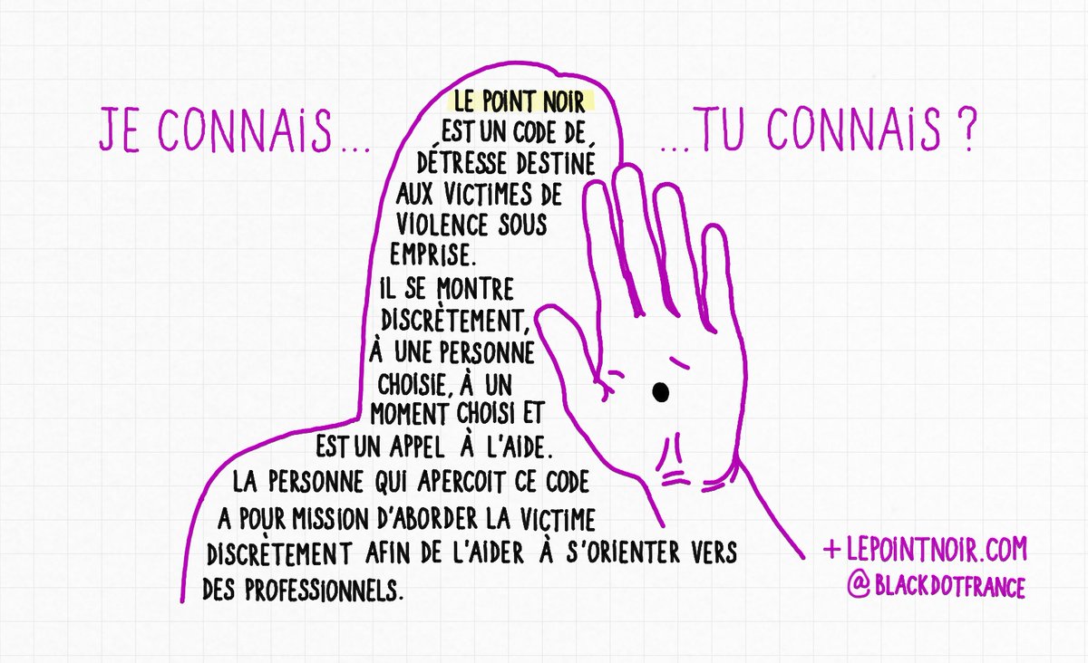 blackdotfrance's tweet photo. #RegardonsNous #CaNousRegarde #NeRienLaisserPasser #ViolencesConjugales #solidarite  #lepointnoir #violencesfaitesauxfemmes #Vif #ViolencesIntraFamiliales
+ sur https://t.co/akeSeJgfro https://t.co/mfNJpZHl4X
