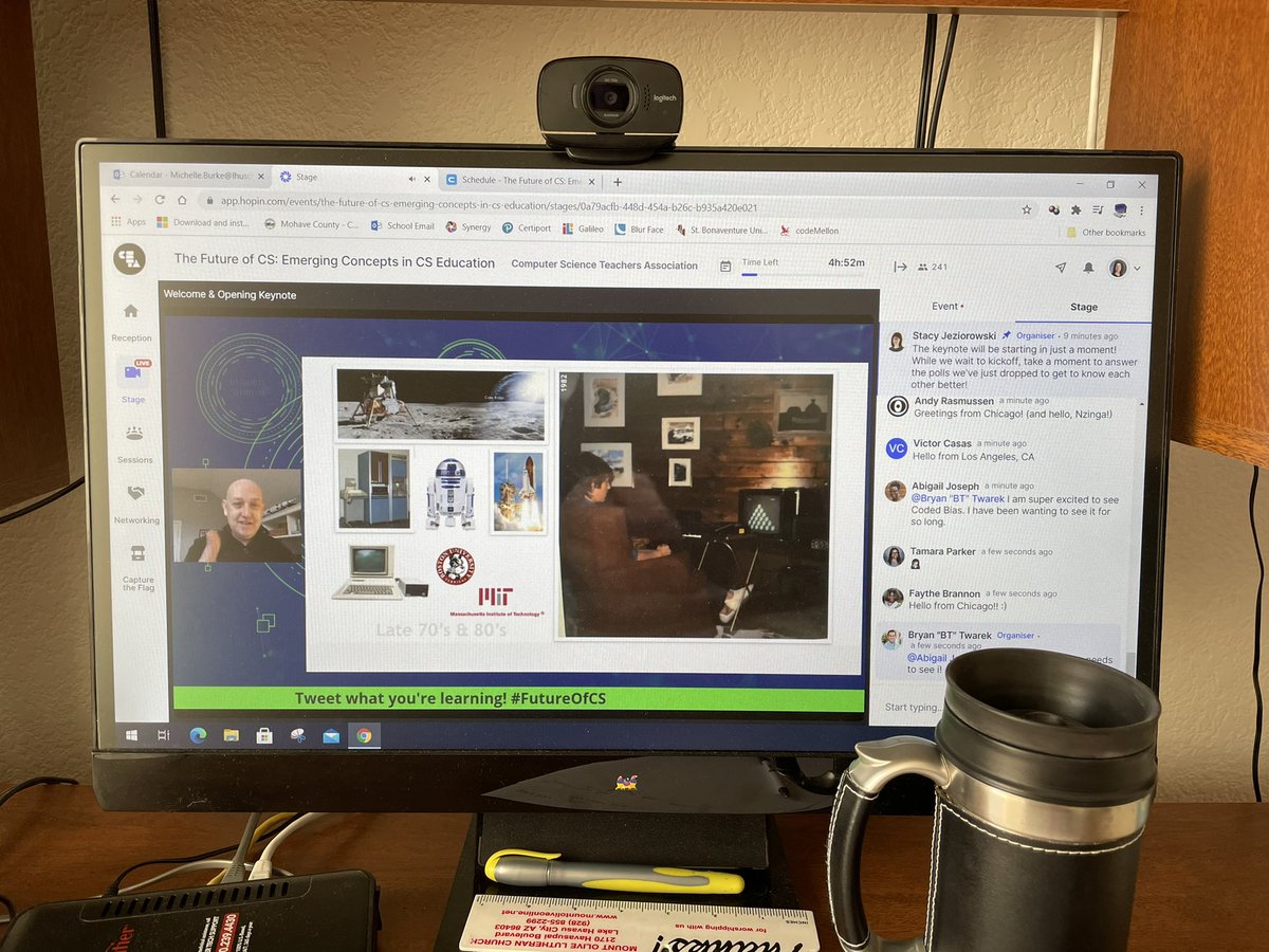 mravnikar's tweet photo. Excited for today’s #CSTA Virtual Summit!! #FutureOfCS https://t.co/I0rkuUQ3Mf