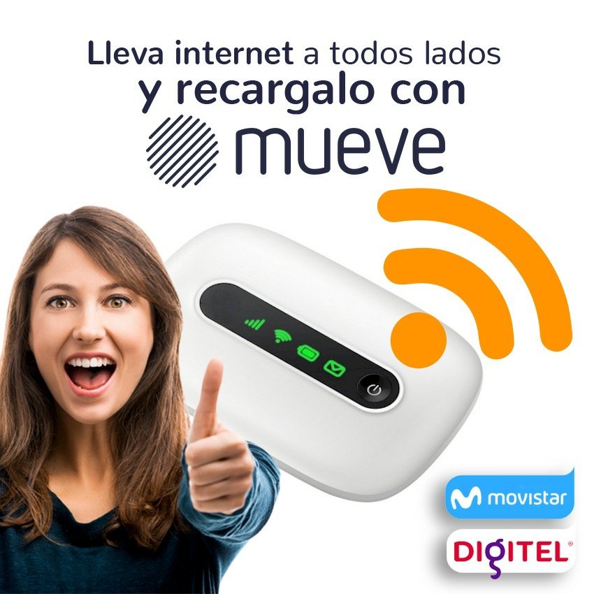 Sabemos lo importante es que tengas  internet donde quieras que vas, así que manten recargado tu internet inalámbrico con línea Digitel o Movistar a través de tu aplicación #Mueve y estarás con tu servicio siempre  activo.  #recargas #movistar #digitel#kioskosrecarga