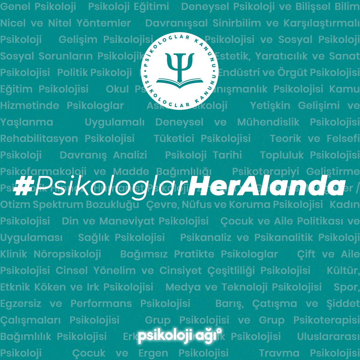 psikolojiagi's tweet photo. Psikologlar, 50’den fazla alt alanıyla ihtiyaç duyulan her alanda!

#PsikologlarHerAlanda https://t.co/7tJzctP2tQ