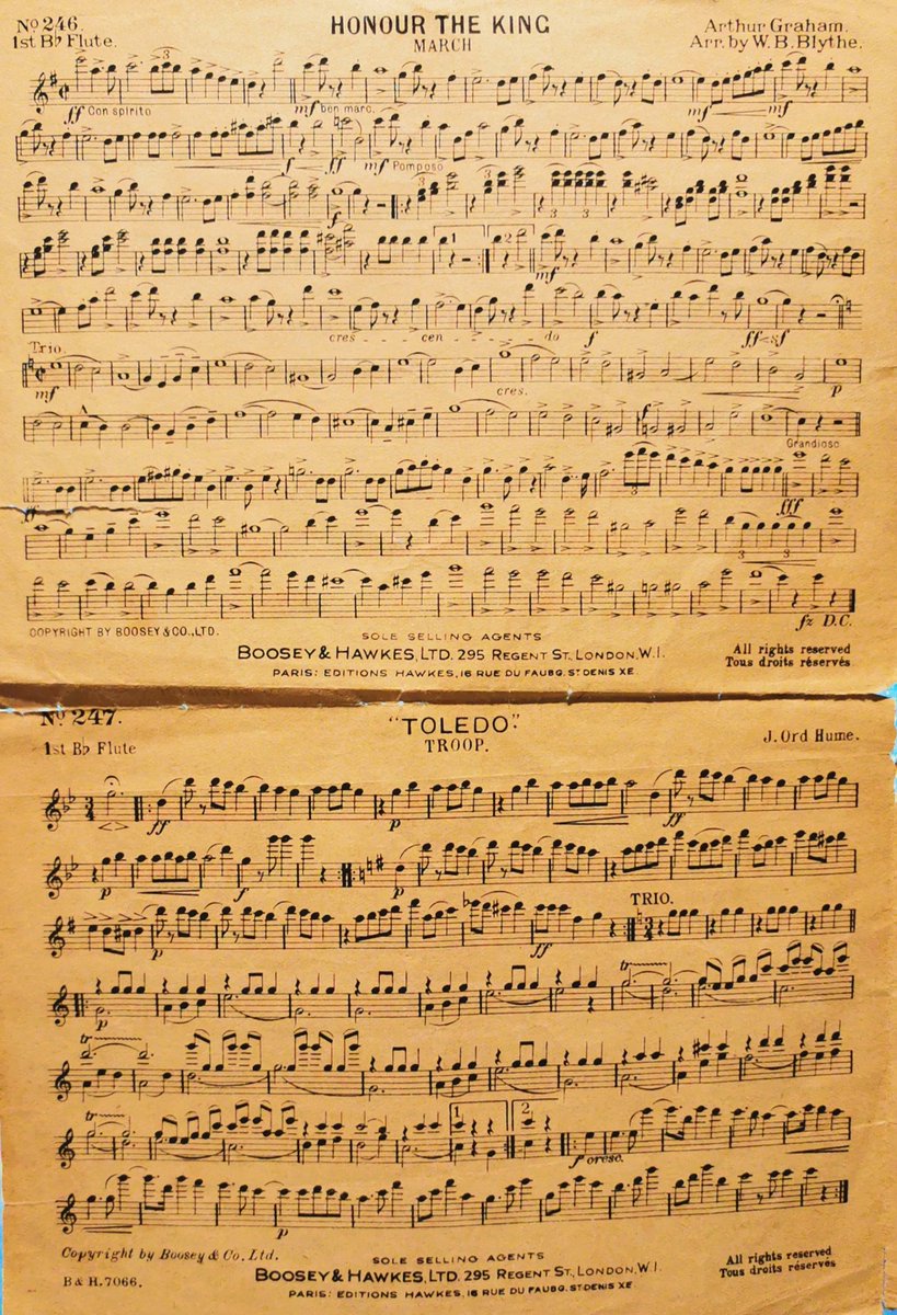 thefiferscave's tweet photo. Boosey &amp; Hawkes used to send out promotional pieces of Music to attract bands to buy. https://t.co/wL6TNl1jlF