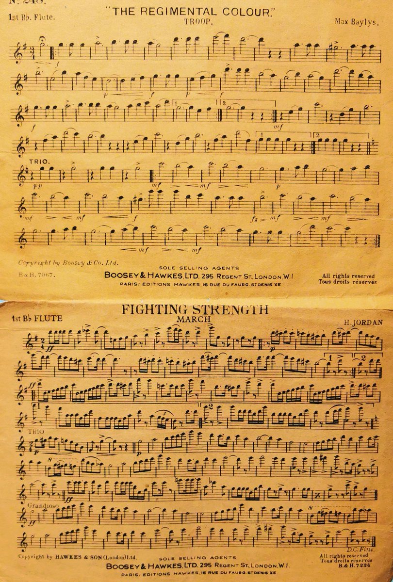 thefiferscave's tweet photo. Boosey &amp; Hawkes used to send out promotional pieces of Music to attract bands to buy. https://t.co/wL6TNl1jlF