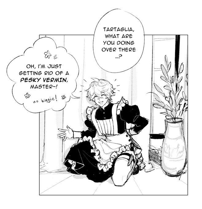 Your local pest-hunting maid, Tartaglia. 