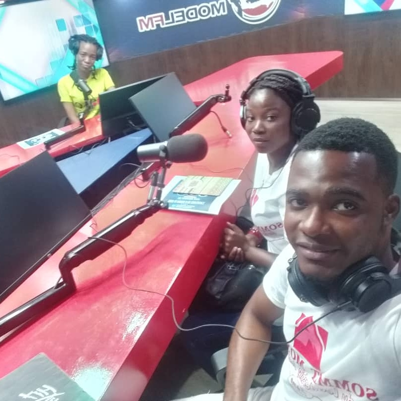 cadhai's tweet photo. @⁨Grevy⁩ Vilsaint ki nan kominikasyon Sommet Mondial Leadership Jeunesse 5ème édition an ak @⁨Johanne Antoine⁩ ki nan secrétariat SMLJ la te nan Radio Modèle Fm maten an nan Emisyon Ainsi Soient'Elle.Soient'Elles
 #23janvier2021 #sommetmondial #leadershipjeunesse #karibehotel https://t.co/vNqDDUNEAt