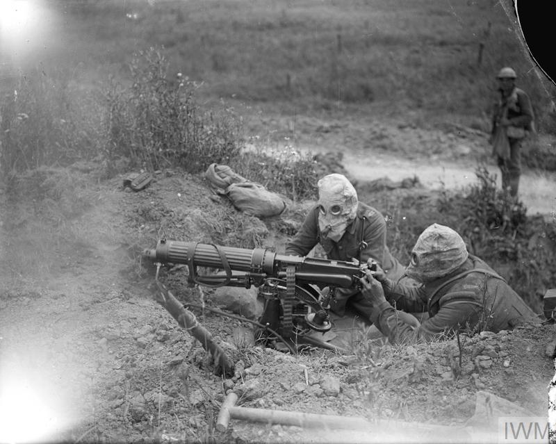 Indirect fire with the  #VickersMG (principles apply elsewhere though): First need to understand that in  #VickersMG parlance: DIRECT fire is targets that can be seen from the gun position; INDIRECT fire is for targets that are obscured. Direct fire photos using tangent sight: 1/