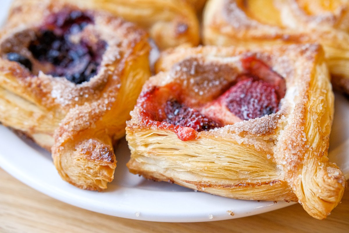 We have a few extra voulevants making a very brief appearance on the menu today 1/16. Try one of these buttery, flaky pastries for just $4 in flavors of peach, cherry, strawberry, or blueberry. toasttab.com/pamp