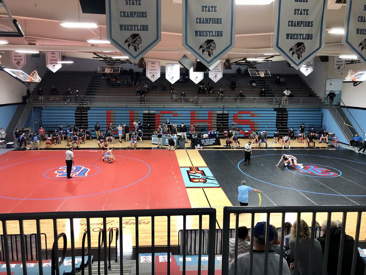EvanJacksonUCPS's tweet photo. Big day of wrestling at UCHS! Bryce Sheffer Memorials. Go Braves! @WrestlingCounty @UCHSathletics @UnionCoSchools https://t.co/RQeXYzCPdD