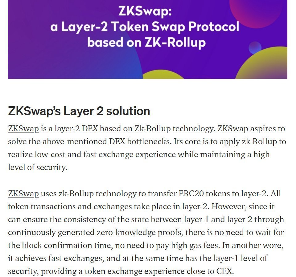 OBlockminer's tweet photo. @AboutDefi I got a perfect candidate for you - $ZKS
#ZKSWAP is developing an #AMM #DEX alternative to #UNISWAP allowing real-time #tokenswap transactions with 0 gas fees with 60% of the tokens destined to community rewards!
#liquiditymining #proofofgas and more! https://t.co/ysieNzcVXX