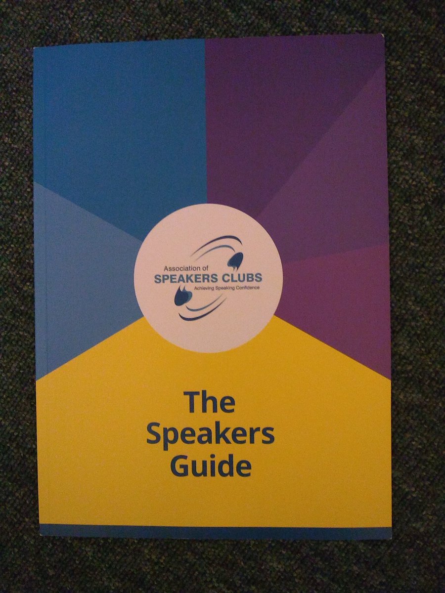 My new Speakers' Guide has arrived from the Association of Speakers' Clubs! Looking forward to when we can practise in person @SuttonSpeakers instead of Zoom. Thanks @ASC_Education