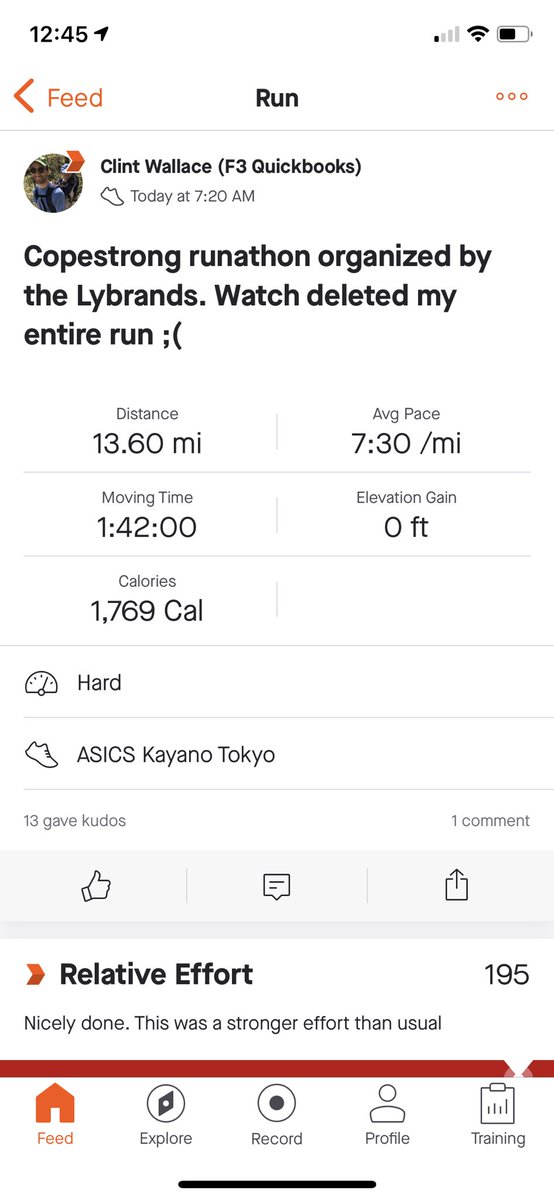 💪And add 13 miles for me. Watch went haywire but I have witnesses.