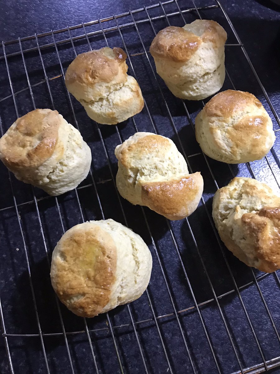 GilbySimon's tweet photo. Saturday afternoon, much needed down time. I made scones. Not a big deal for most I know...
Note the random shapes so you’d know they are home made 🥧 😳#novicebaker https://t.co/NkU0GoKzUm