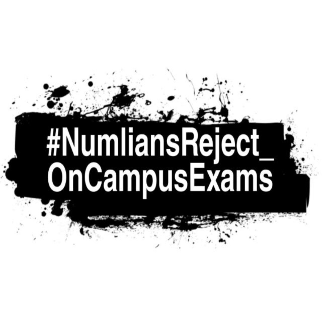 Iqra_140's tweet photo. Don't play our future 
#NumliansReject_OncampusExams
#NumliansBoycott_PhysicalExams https://t.co/87nzCPbUx9