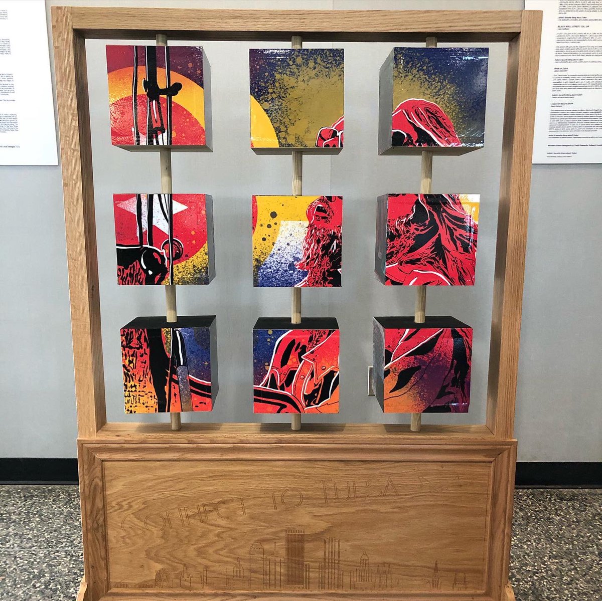 JamesGreenlee13's tweet photo. I’m so grateful for another opportunity to showcase my artwork for TYPROS at the Tulsa International Airport. #typros #tulsainternationalairport #tulsa #digitalart #digitalillustration #art #leonrussel #tulsapride #newson6 #foxnews23 https://t.co/P7abvjULl9