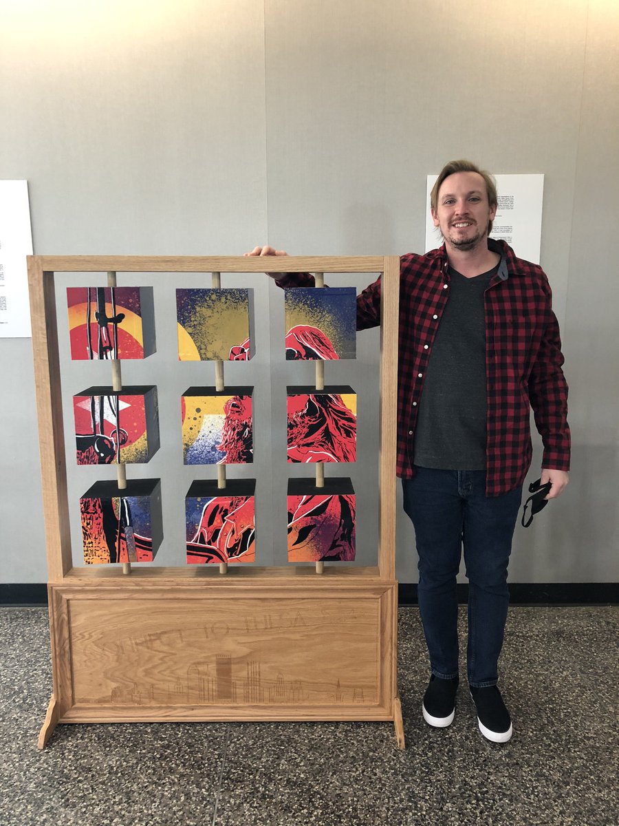 JamesGreenlee13's tweet photo. I’m so grateful for another opportunity to showcase my artwork for TYPROS at the Tulsa International Airport. #typros #tulsainternationalairport #tulsa #digitalart #digitalillustration #art #leonrussel #tulsapride #newson6 #foxnews23 https://t.co/P7abvjULl9