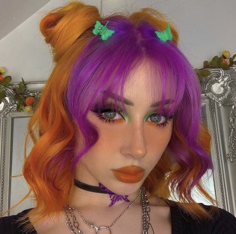 Twitter 上的Arctic Fox Hair Color："A hair color combination we didn't know we  needed 🤤💜🧡 @karolinekato in Sunset Orange, Purple Rain and Ritual  #AFpurplerain #AFsunsetorange #AFritual https://t.co/cWJXfNJzY8" / Twitter