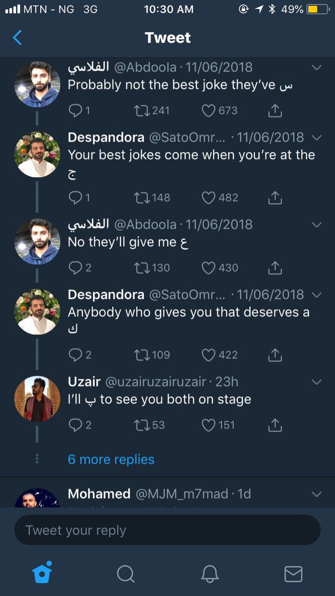 khalid_iyal's tweet photo. It’s not bad if you can’t understand this thread, but it’s unfortunate when both of you and your partner can’t understand it 😂🤣🤦🏻‍♂️
Who’ll do the home work for the kids then? 🤔🤷🏻😀 https://t.co/976yesrEbv