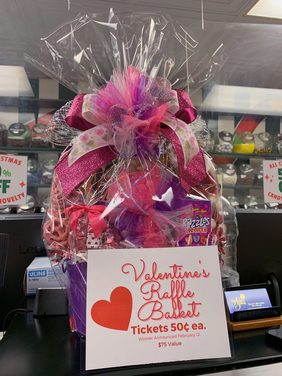 NaperNutsSweets's tweet photo. 💘Valentine’s Day Raffle Basket!💘
• Tickets are $0.50 ea. 
• Winner will be announced February 12
• Basket valued at $75 https://t.co/yUq6FwsaMK