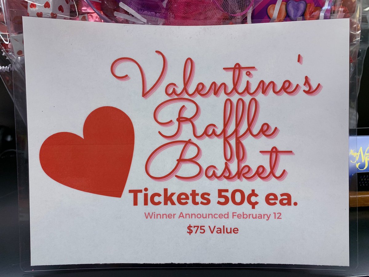 NaperNutsSweets's tweet photo. 💘Valentine’s Day Raffle Basket!💘
• Tickets are $0.50 ea. 
• Winner will be announced February 12
• Basket valued at $75 https://t.co/yUq6FwsaMK