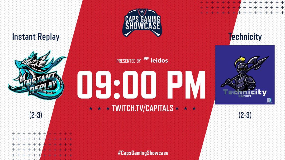 InstantReplayGG's tweet photo. Week 6 of The #CapsGamingShowcase Pre-Game presented by @LeidosInc hosted by @leaguegaming against @TechnicityE

will be live at https://t.co/JzCa1gRzkn tonight at 9pm EST https://t.co/qSNhwuJNM1