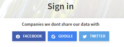 HendrikThurau's tweet photo. Will this be the new standard?
Instead of "Sign in with" -> "Companies we dont share our data with" ?
#cleancode #javascript #programming #WiseChuck #php #html5 #Justcodingthings #css #python #coding #angular #laravel #coderlife #development https://t.co/cNOiMvOPQU