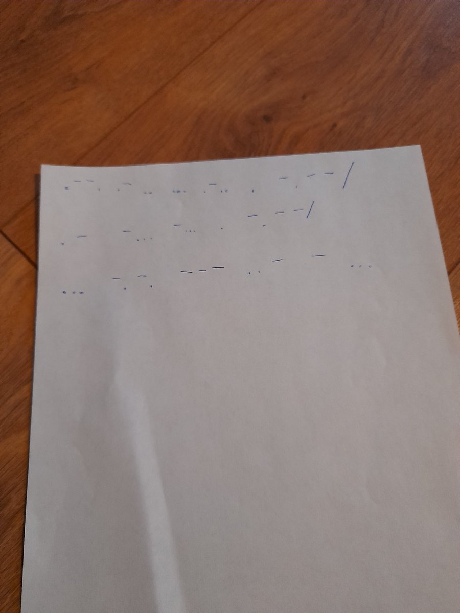 Some morse code challenges completed from our Scouts today at #WinterCamp! Well done team. #WintercampTV #Skillsforlife