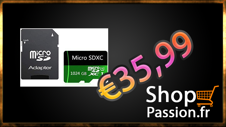 ShoppassionF's tweet photo. Micro SD Card 1024 Go High Speed Class 10
 
La puissante carte mémoire Micro SD stocke des vidéos HD, des photos, 
Résistant à l'eau, à la température, aux rayons X, au magnétisme.

Lien: https://t.co/pAEBHSHPr6

#microsd #memorycard #class10 #waterproof #cartememoire https://t.co/KUUxvytaXS