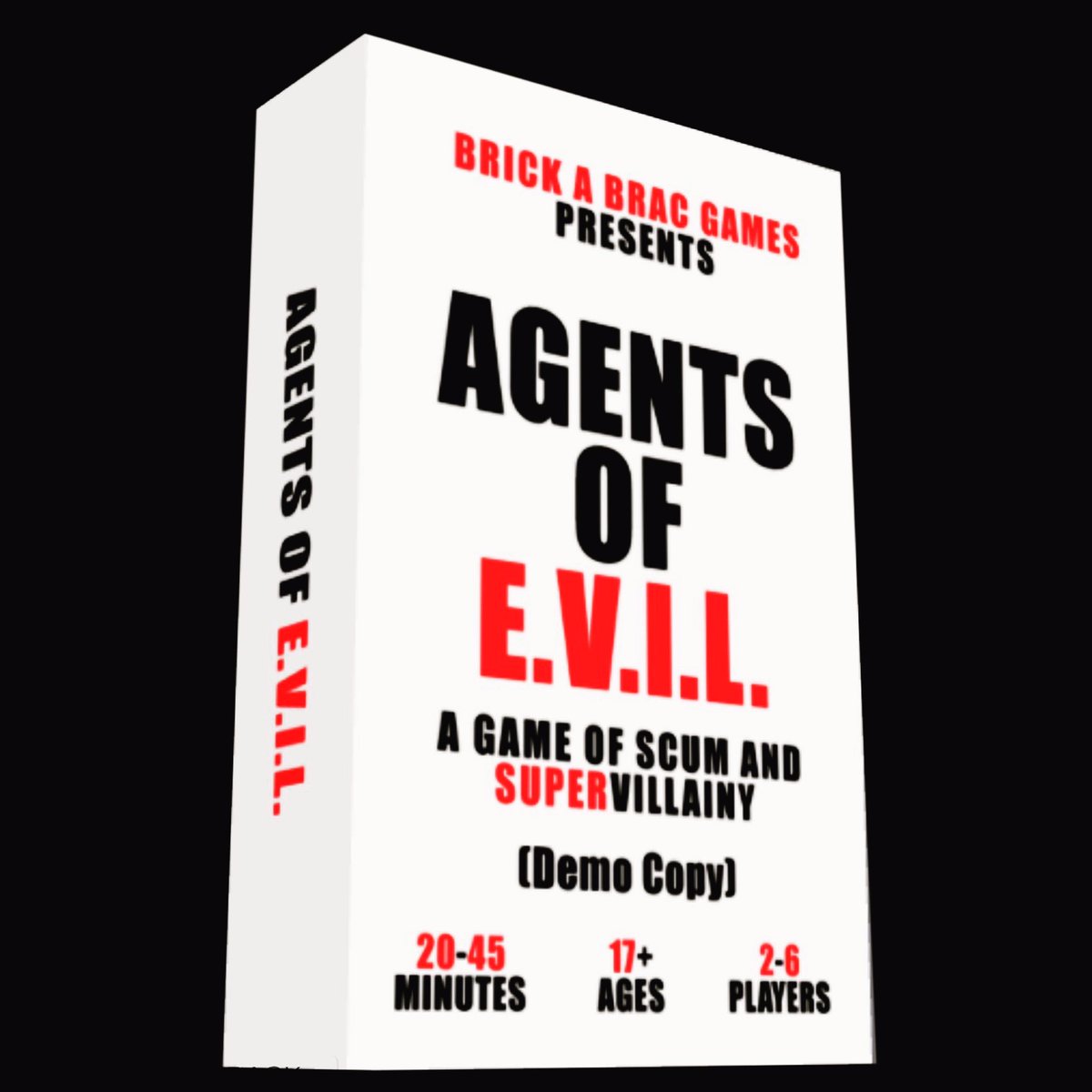 BrickaBracGames's tweet photo. Demo copies of Agents of E.V.I.L. are making their way into the world! #agentsofevil #brickabracgames #partygames #cardgames #tabletopgames #gamedesigners #indiegame #indiegamedev #supervillain #deathman #mysterymen #bigbad #comicbook #dc #marvel #wannabe #prototype #playtesting https://t.co/OzCiO1ybdn