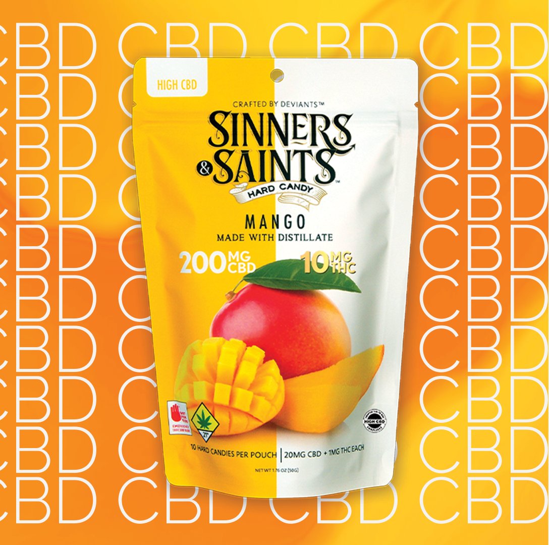 Going back to our medical roots... Introducing Mango 20:1 Sinners &amp; Saints Hard Candies. These high CBD candies are certified by the DOH meaning we use the cleanest oil you can get, sourced from our very own <a href="/MonarchGrow/">Monarch Grow</a> flower. Get your premium CBD today! #sinnersdoitbetter