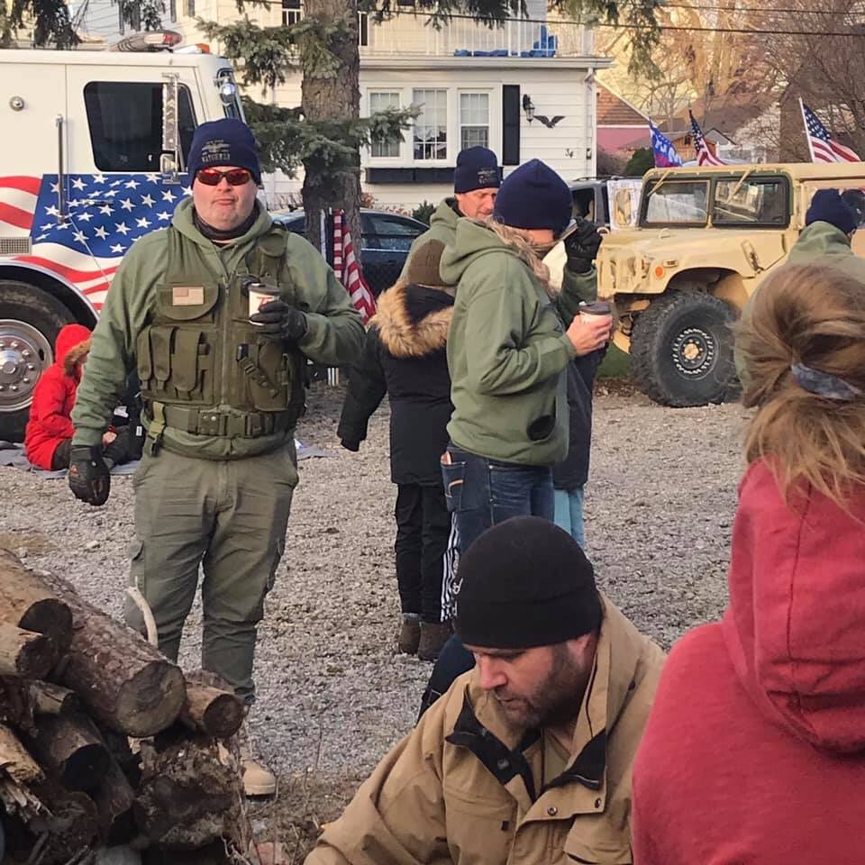 Remember when we showed you pics of that armed and violent, racist, jerk Wayne Mychalak? That’s fire truck behind him in that picture of him open-carrying; that’s the abusive cop’s truck.