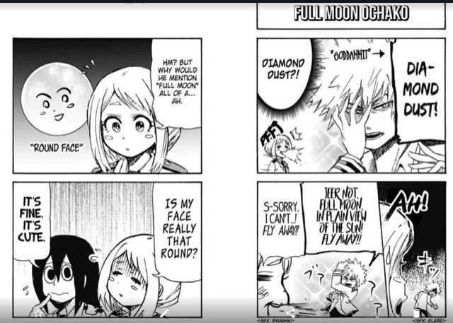 he calls her round face and she takes it badly, why his opinion matters? mha smash took over the scene ⍗ ⍗