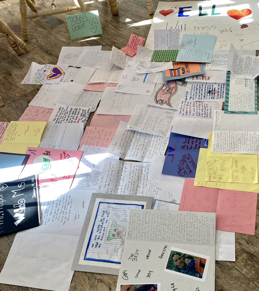 Thank you <a href="/webbmiddle/">Webb Middle School</a> for all of the love from teachers and students. I’ll be back to visit really soon! I’m extremely humbled by all of the letters, notes and cards. Love you all! God bless!