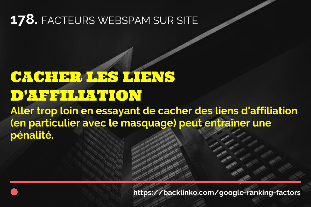 wpsearchconsole's tweet photo. Facteur SEO 178/200 Facteurs Webspam sur site : Cacher les liens d'affiliation... source:https://t.co/pCzXZqsOpb liens:https://t.co/xi9AbJMKbg #seo #rankings #checkliste #google #seotips https://t.co/P7br2UalUD