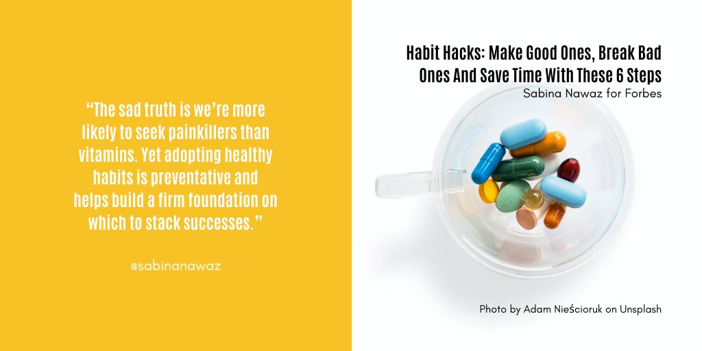 sabinanawaz's tweet photo. Chances are we all have at least one behavior we're intending on changing, but just keep deferring—set yourself up for success with 6 #HabitHacks - https://t.co/A2DZfjCNVy
#HabitHacks #Habits #Change #Proactivity #Transformation #YesList https://t.co/9gvkqIHXXe