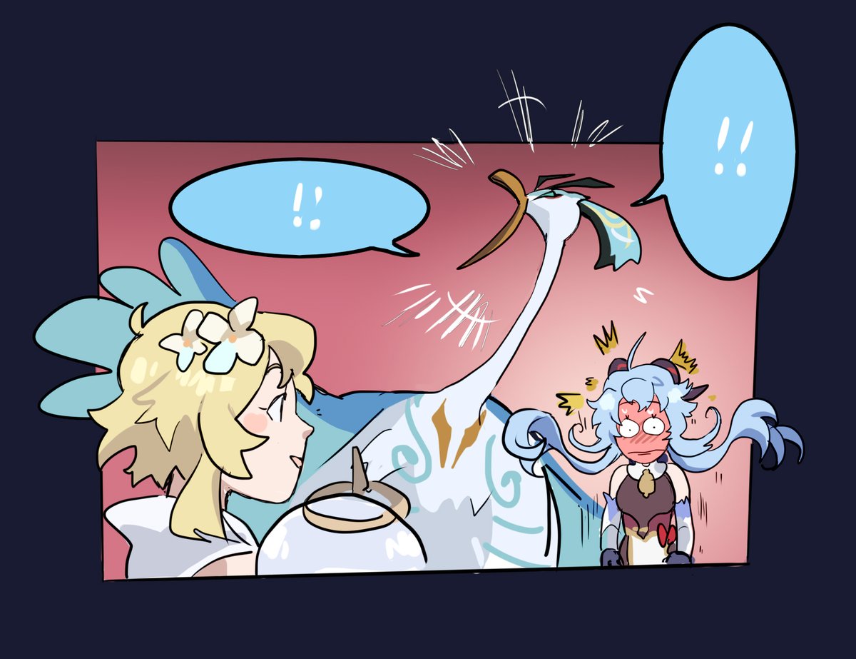 only cloud retainer being a mom in ganyus quest in my mind THEY WERE SO CUTE,,,