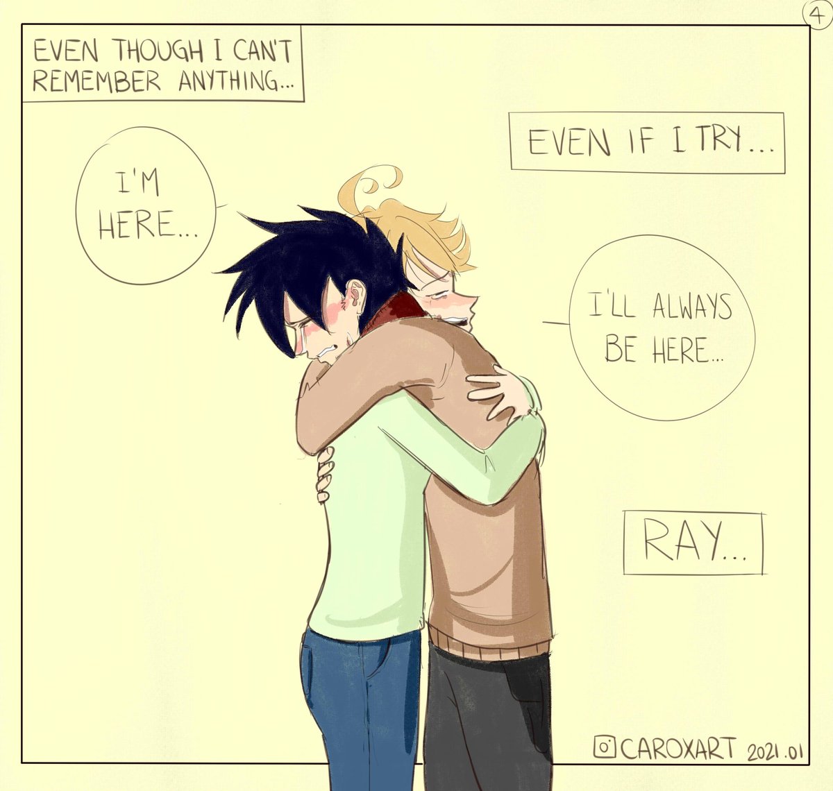 car0taku's tweet photo. let's pretend it's still Ray's birthday...

TPN MANGA SPOILERSSSSS⚠️⚠️⚠️

aaaa por fin terminé esto, lloro
#81194レイ誕生祭2021 
#ThePromisedNeverland 
#約束のネバーランド https://t.co/qZEi9FAZy4