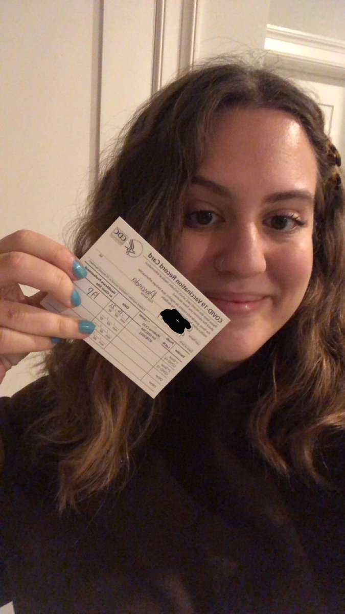amandachintv's tweet photo. Proud of my best friend, Amanda, who just got her first dose of the COVID-19 vaccine in NYC!

She’s an educator! #WearAMask #Savelives https://t.co/xQXTPLWH7A