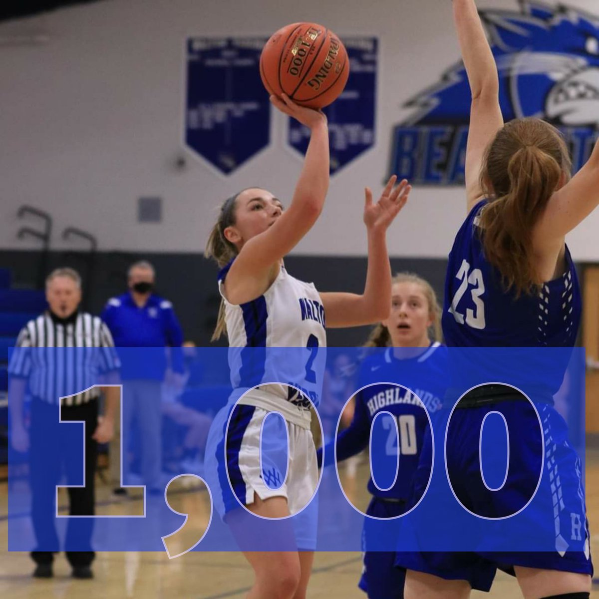 gbball_wv's tweet photo. With last night's win over Highlands senior, Haylee Neeley, became the newest member of the #ThousandPointClub 

Congratulations Haylee! https://t.co/6lfikGJu2W